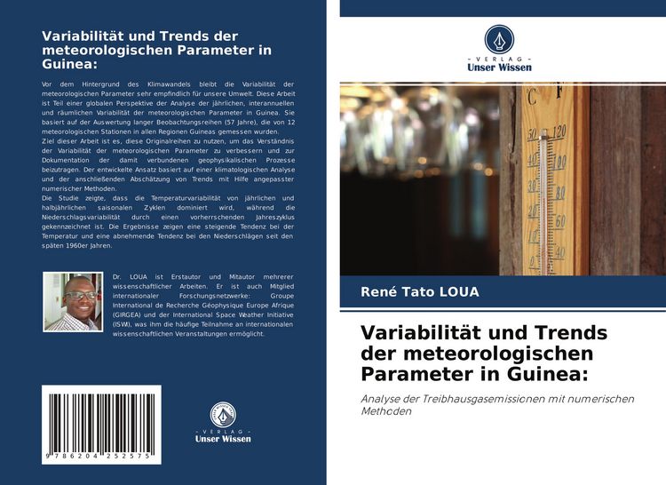 Produktbild: Variabilit&auml;t und Trends der meteorologischen Parameter in Guinea: