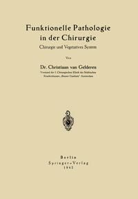 Produktbild: Funktionelle Pathologie in der Chirurgie