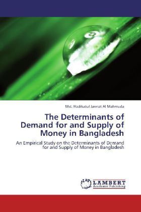 Produktbild: Mahmuda, M: Determinants of Demand for and Supply of Money i