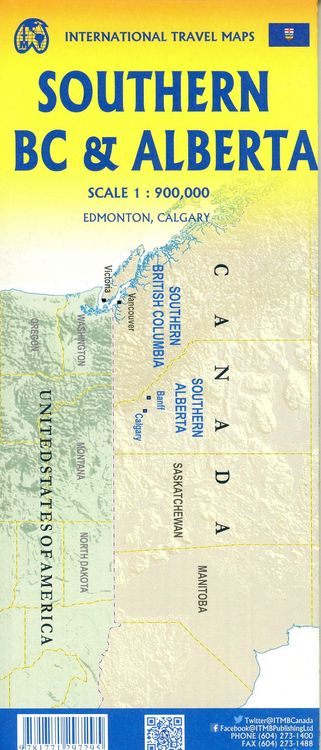 Produktbild: Southern BC/Alberta 1:900000
