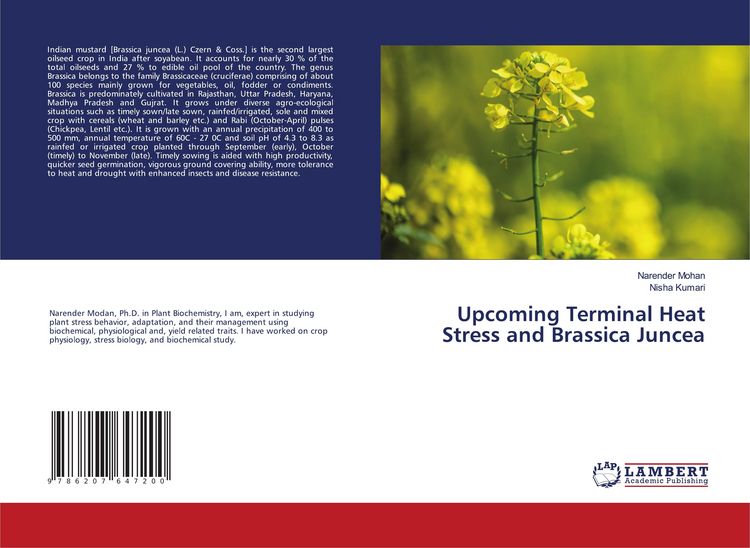 Produktbild: Upcoming Terminal Heat Stress and Brassica Juncea