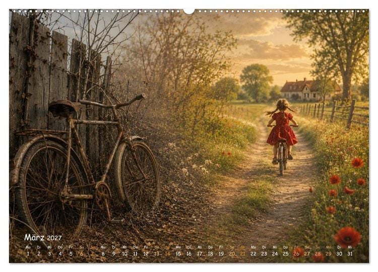 Produktbild: Wenn die Zeit so schnell vergeht,.... dann kommen Erinnerungen und W&uuml;nsche. (Wandkalender 2027 DIN A2 quer), CALVENDO Monatskalender