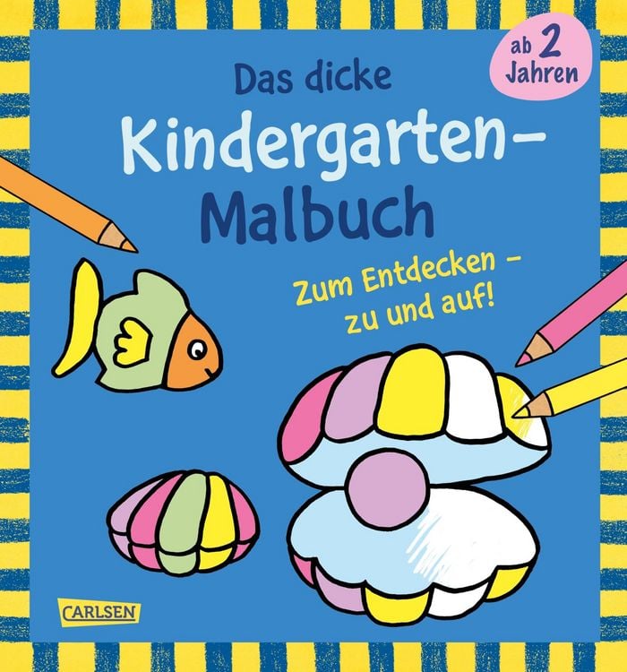 Produktbild: Ausmalbilder f&uuml;r Kita-Kinder: Das dicke Kindergarten Malbuch zum Entdecken