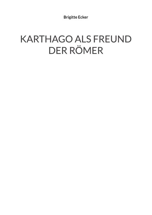 Produktbild: Karthago als Freund der R&ouml;mer