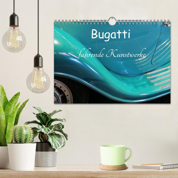 Produktbild: Bugatti - fahrende Kunstwerke (Wandkalender 2026 DIN A4 quer), CALVENDO Monatskalender