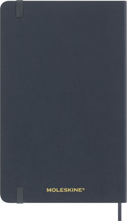 Produktbild: Moleskine Vegea Capri Notizb. A5 lin. Kt schwarz Petrol/Box