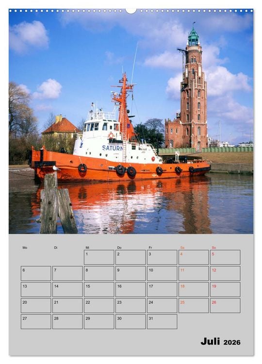 Produktbild: Attraktive Leuchtt&uuml;rme (Wandkalender 2026 DIN A2 hoch), CALVENDO Monatskalender
