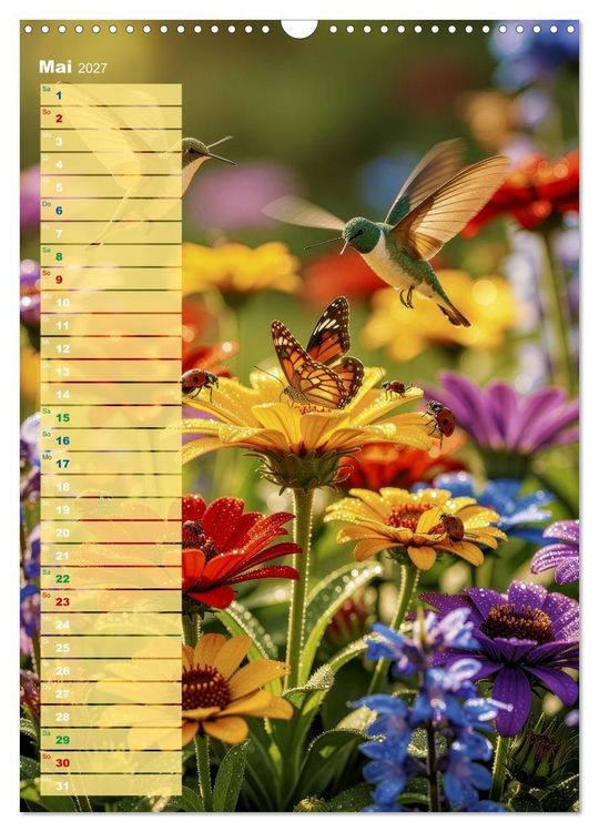 Produktbild: Bunte Farben der Natur (Wandkalender 2027 DIN A3 hoch), CALVENDO Monatskalender