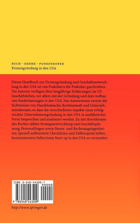 Produktbild: Firmengr&uuml;ndung in den USA
