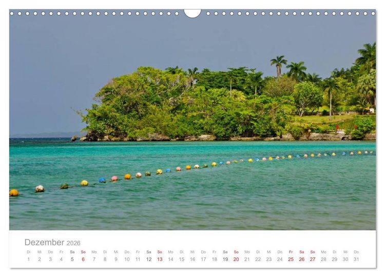 Produktbild: JAMAIKA Reggae, Rastafari und paradiesische Natur. (Wandkalender 2026 DIN A3 quer), CALVENDO Monatskalender