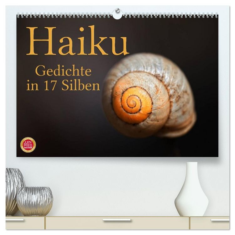 Produktbild: Haiku - Gedichte in 17 Silben (hochwertiger Premium Wandkalender 2026 DIN A2 quer), Kunstdruck in Hochglanz