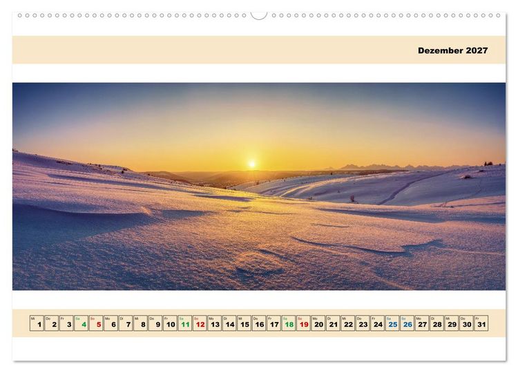 Produktbild: Landschafts - Panorama (Wandkalender 2027 DIN A2 quer), CALVENDO Monatskalender