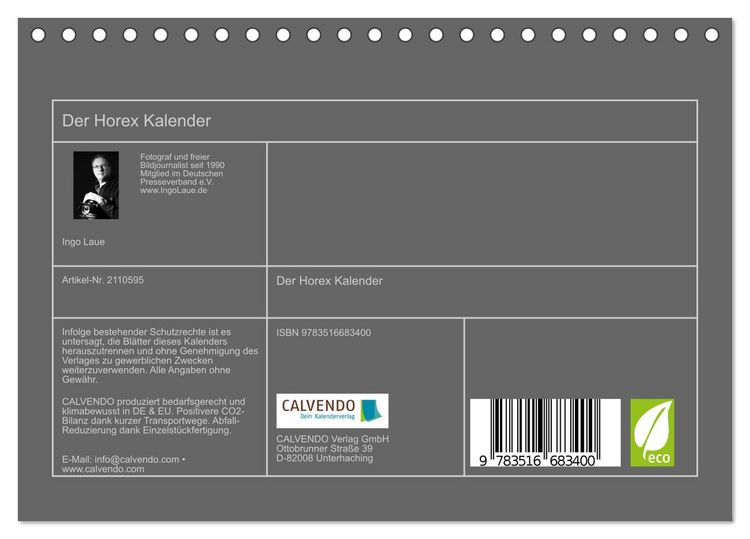 Produktbild: Der Horex Kalender (Tischkalender 2026 DIN A5 quer), CALVENDO Monatskalender