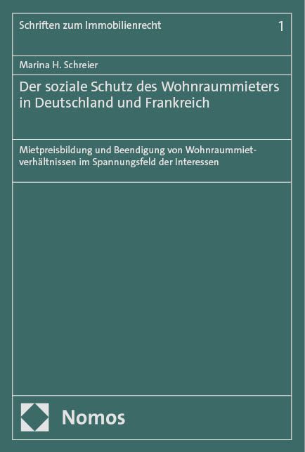 Produktbild: Der soziale Schutz des Wohnraummieters in Deutschland und Frankreich