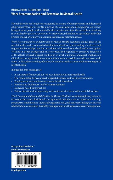 Produktbild: Work Accommodation and Retention in Mental Health