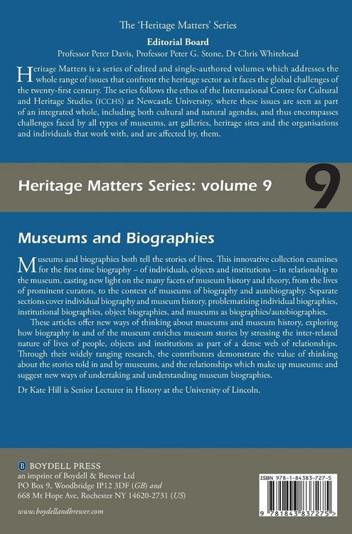 Produktbild: Museums and Biographies