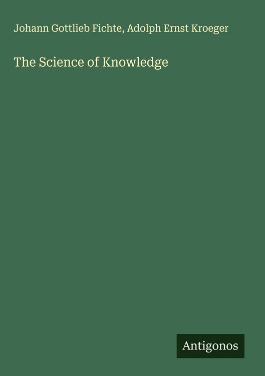Produktbild: The Science of Knowledge