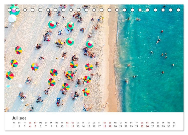 Produktbild: Brasilien - Karnevale, Fu&szlig;ball und Regenw&auml;lder. (Tischkalender 2026 DIN A5 quer), CALVENDO Monatskalender