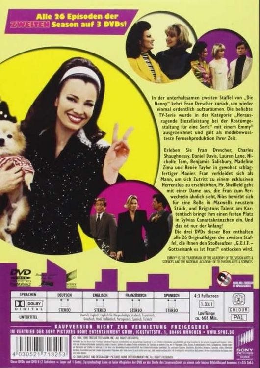 Produktbild: Die Nanny - Season 2 [3 DVDs] (Digipack)
