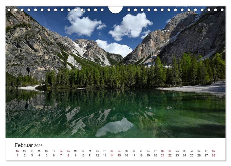 Produktbild: Magie der Bergseen &ndash; Spiegelungen im Licht der Berge (Wandkalender 2026 DIN A4 quer), CALVENDO Monatskalender