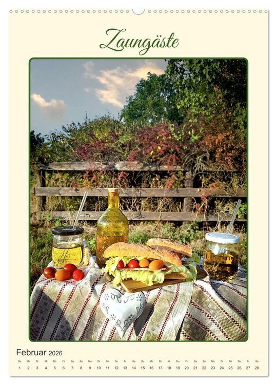 Produktbild: Aus Liebe: Picknick f&uuml;r Zwei (Wandkalender 2026 DIN A2 hoch), CALVENDO Monatskalender