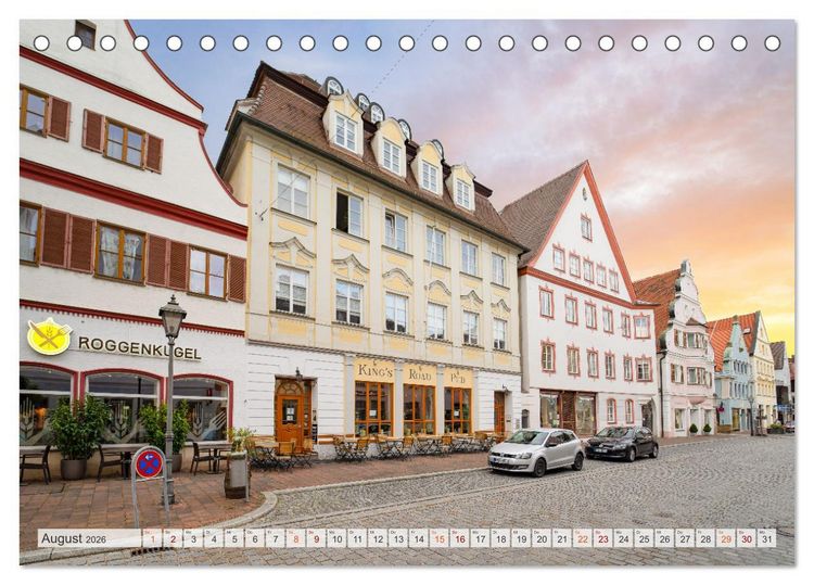 Produktbild: Dillingen an der Donau Impressionen (Tischkalender 2026 DIN A5 quer), CALVENDO Monatskalender