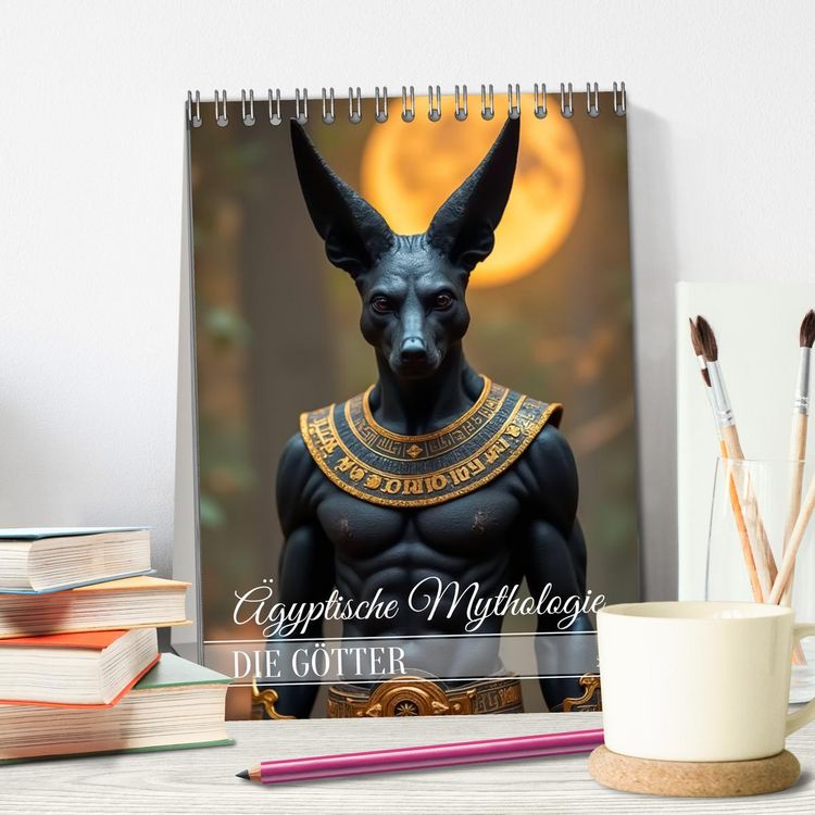 Produktbild: &Auml;gyptische Mythologie - G&ouml;tter, Helden und Monster (Tischkalender 2026 DIN A5 hoch), CALVENDO Monatskalender