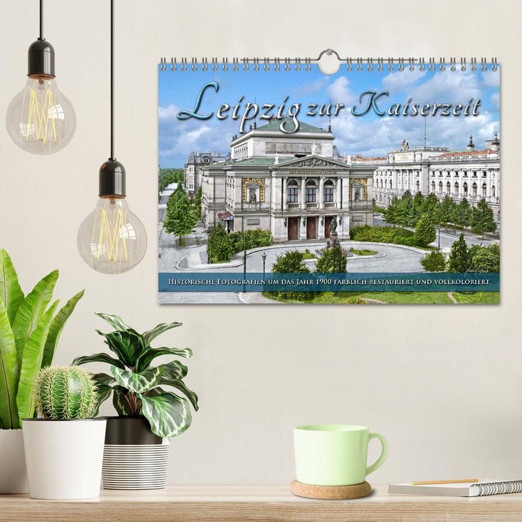 Produktbild: Leipzig zur Kaiserzeit in Farbe (Wandkalender 2026 DIN A4 quer), CALVENDO Monatskalender