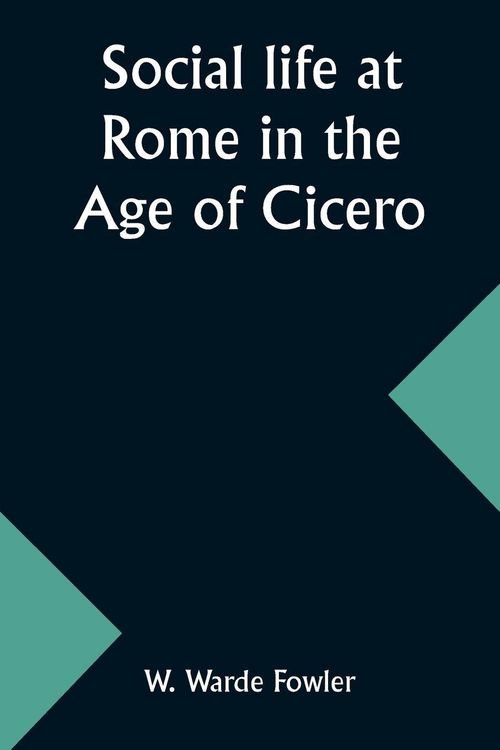 Produktbild: Social life at Rome in the Age of Cicero