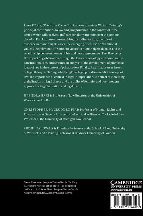 Produktbild: Law's Ethical, Global and Theoretical Contexts