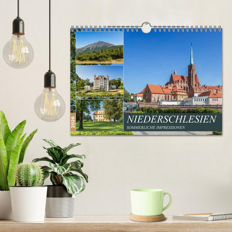 Produktbild: NIEDERSCHLESIEN Sommerliche Impressionen (Wandkalender 2026 DIN A4 quer), CALVENDO Monatskalender