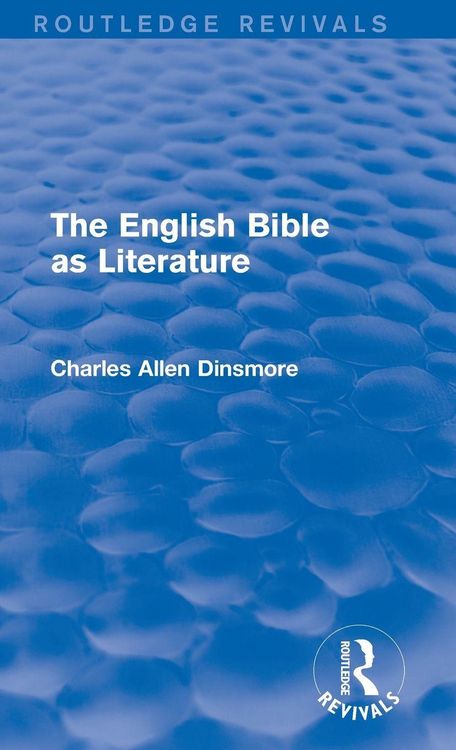 Produktbild: The English Bible as Literature (Routledge Revivals)