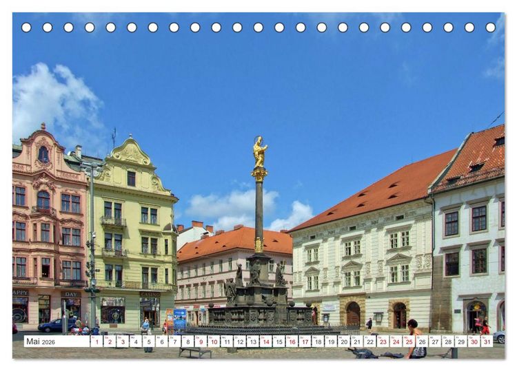 Produktbild: Visit Pilsen & Klatovy - Zwei b&ouml;hmische St&auml;dte - Ein perfekter Urlaubstag (Tischkalender 2026 DIN A5 quer), CALVENDO Monatskalender