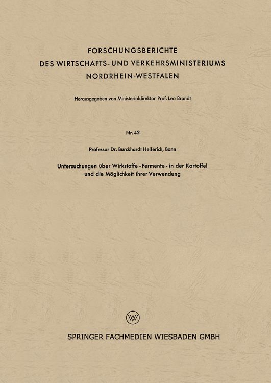 Produktbild: Untersuchungen &uuml;ber Wirkstoffe-Fermente-in der Kartoffel und die M&ouml;glichkeit ihrer Verwendung