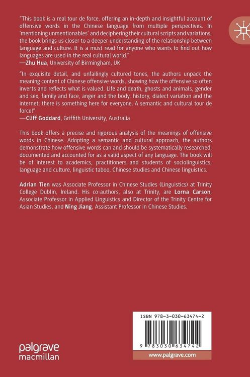 Produktbild: An Anatomy of Chinese Offensive Words