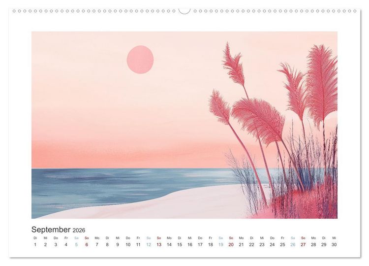 Produktbild: Die Wogen des Lichts (hochwertiger Premium Wandkalender 2026 DIN A2 quer), Kunstdruck in Hochglanz