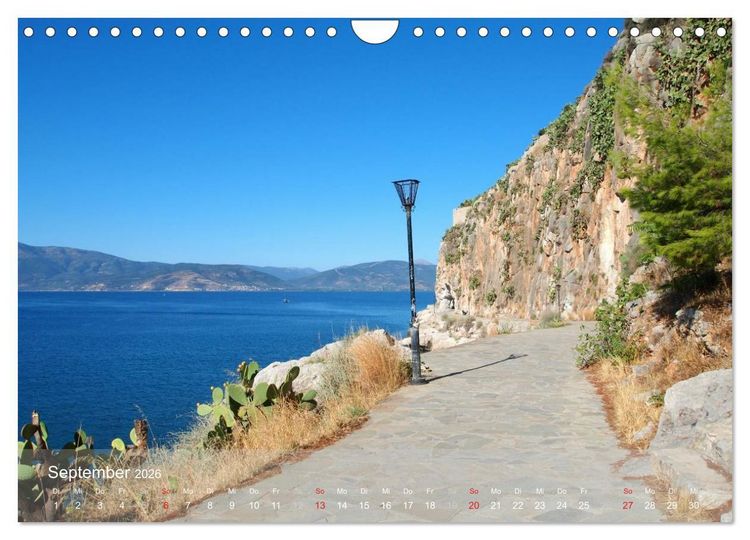 Produktbild: Nafplio &ndash; griechische Perle des Peloponnes (Wandkalender 2026 DIN A4 quer), CALVENDO Monatskalender