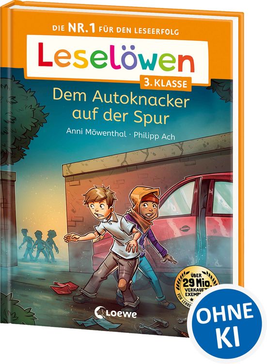 Produktbild: Lesel&ouml;wen 3. Klasse - Dem Autoknacker auf der Spur