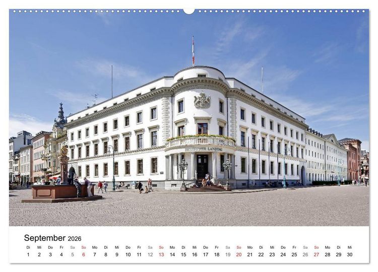 Produktbild: Highlights von Wiesbaden (hochwertiger Premium Wandkalender 2026 DIN A2 quer), Kunstdruck in Hochglanz