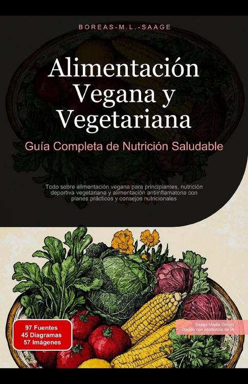 Produktbild: Alimentaci&oacute;n Vegana y Vegetariana: Gu&iacute;a Completa de Nutrici&oacute;n Saludable (Alimentaci&oacute;n (ES), #7)