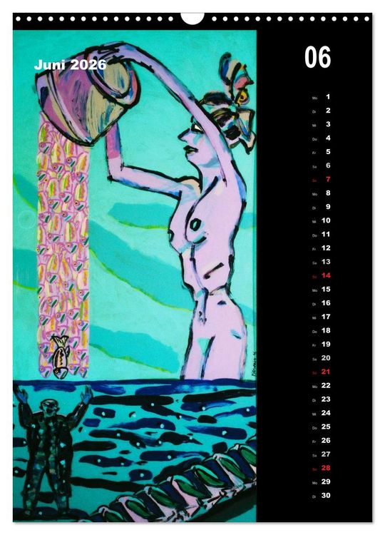 Produktbild: Wolf-Dieter Pfennig Kalender (Wandkalender 2026 DIN A3 hoch), CALVENDO Monatskalender
