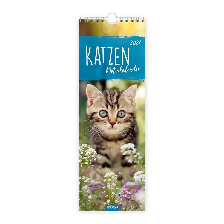Produktbild: TR&Ouml;TSCH - Streifenkalender Katzen 2027 Notizkalender
