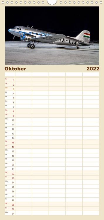 Produktbild: Familienplaner Sch&ouml;nheit der Flugzeuge (Wandkalender 2022 , 21 cm x 45 cm, hoch)