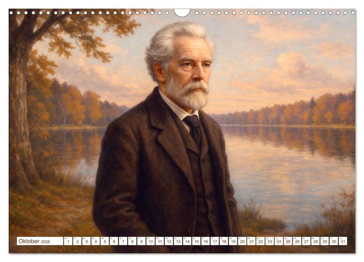 Produktbild: Theodor Fontane (Wandkalender 2026 DIN A3 quer), CALVENDO Monatskalender