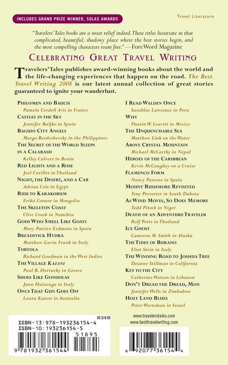 Produktbild: The Best Travel Writing 2008
