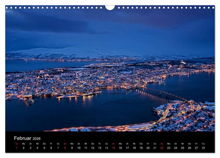 Produktbild: N&auml;chtliche St&auml;dte (Wandkalender 2026 DIN A3 quer), CALVENDO Monatskalender