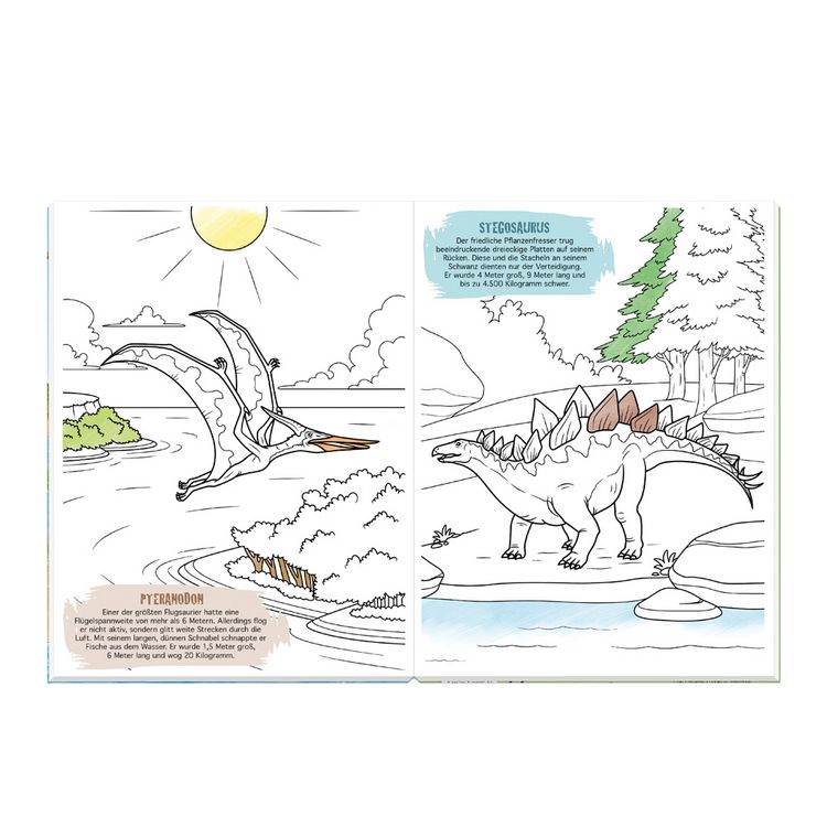 Produktbild: TR&Ouml;TSCH - Malbuch Dinosaurier Mal- und Spielspa&szlig; S1 Malbuch mit Spielzeug| Ab 3 Jahren