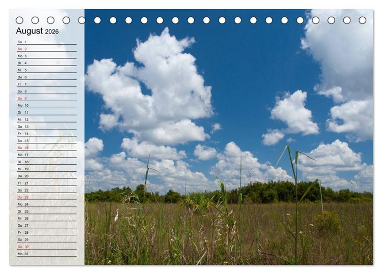Produktbild: FLORIDA Idyllischer Sonnenscheinstaat (Tischkalender 2026 DIN A5 quer), CALVENDO Monatskalender