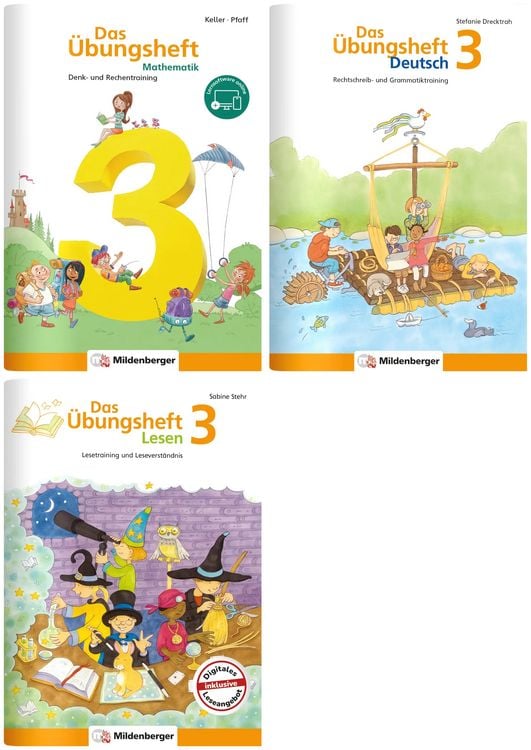 Produktbild: Sicher ins 4. Schuljahr &ndash; Paket: Rechnen &ndash; Schreiben &ndash; Lesen &ndash; Grammatik &middot; Klasse 3