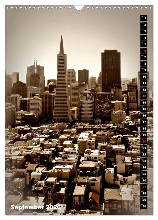 Produktbild: Lovely Town SAN FRANCISCO (Wall Calendar 2026 DIN A3 portrait), CALVENDO 12 Month Wall Calendar